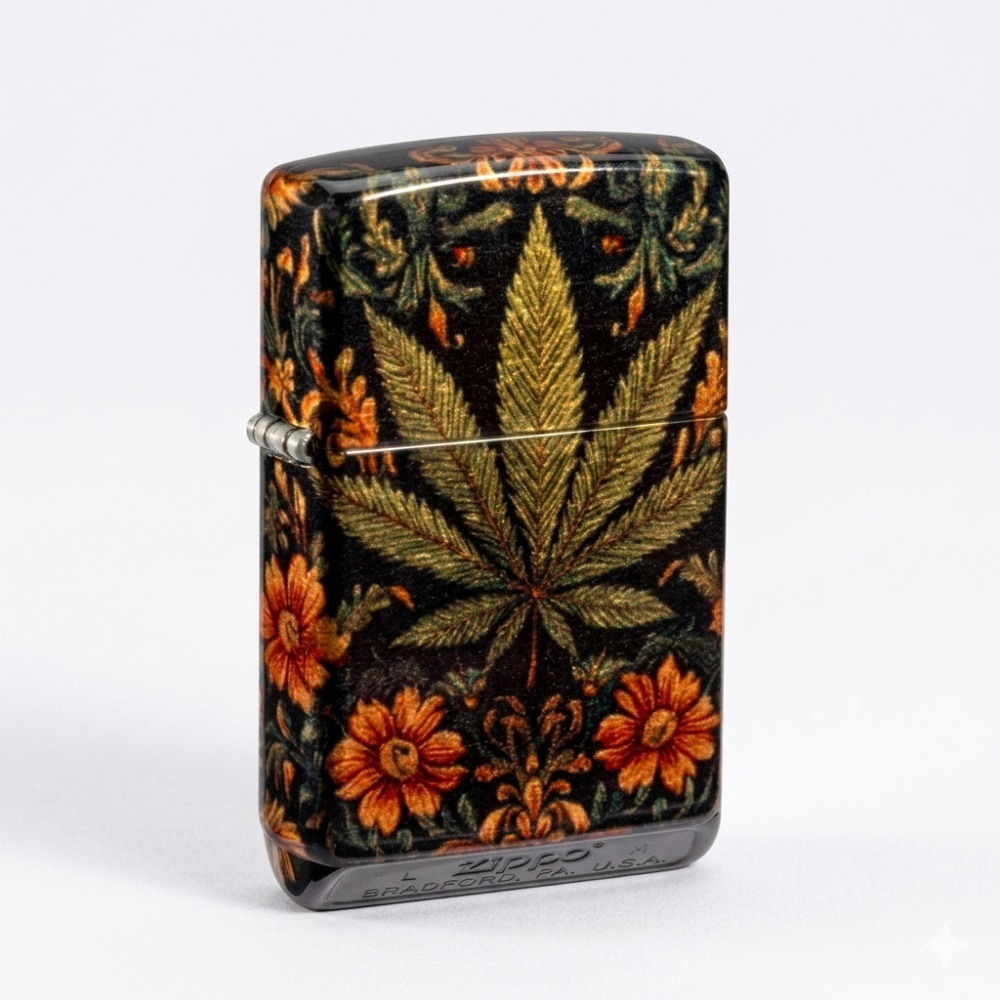 Leaf And Flowers Design #47139 By Zippo
