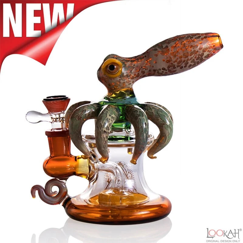 6" TATAOO Glass Kraken Water Pipe Bong RZ Smoke Vape & Smoke Shop