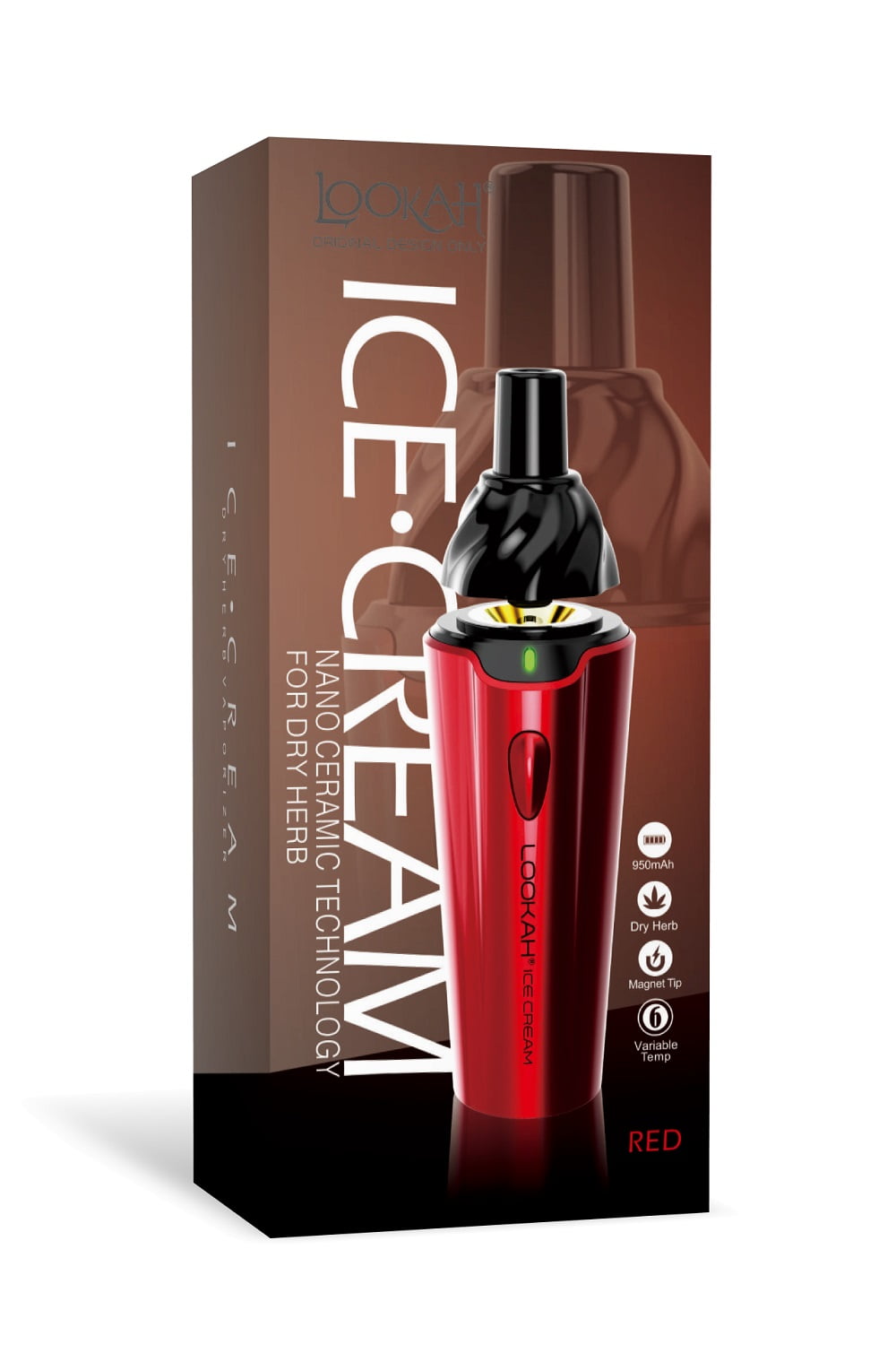 Lookah Ice Cream Dry Herb Vaporizer Wholesale RZ Smoke Vape & Smoke