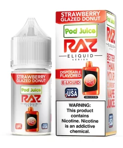 Strawberry Glazed Donut By RAZ x Pod Juice 55