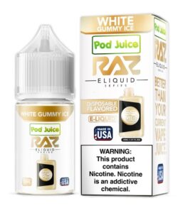 White Gummy Ice By RAZ x Pod Juice 55