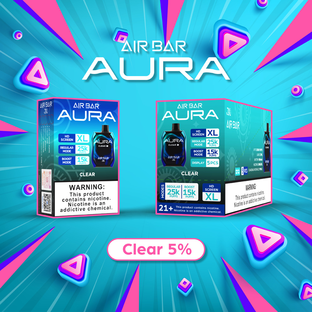 Air Bar Aura 25,000 Puffs 5pk – RZ Smoke