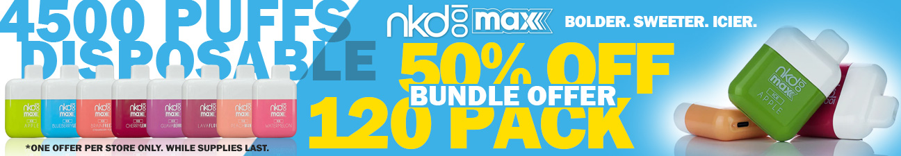NKD100 MAX Disposable - 120 Pack Bundle Offer